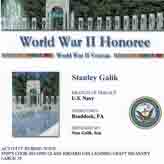 WW II Honoree - Stanley Galik USS LCI 35