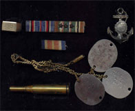 Dad's Dog Tags and Campaign Ribbons