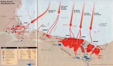 Map of D-Day