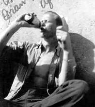 Clarence Robins Enjoying a Beverage